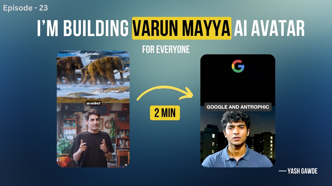 He is Building an AI Avatar on Autopilot | Yash Gawde