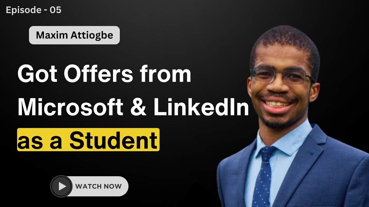 How He got Job Offers from Microsoft & Linkedin and still Studying | MIT Student